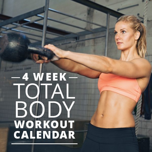 4-Week Elliptical trainer workout Calendar
